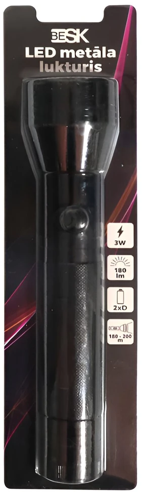 Besk Luktūris LED 3W Metalinis 180 Liumenų