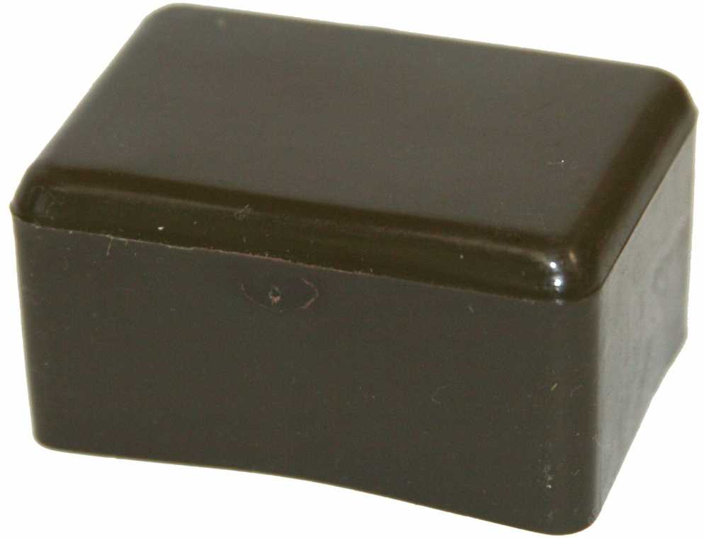 Besk Tvoros stulpo dangtelis 40x60 mm kvadratinis, rudas