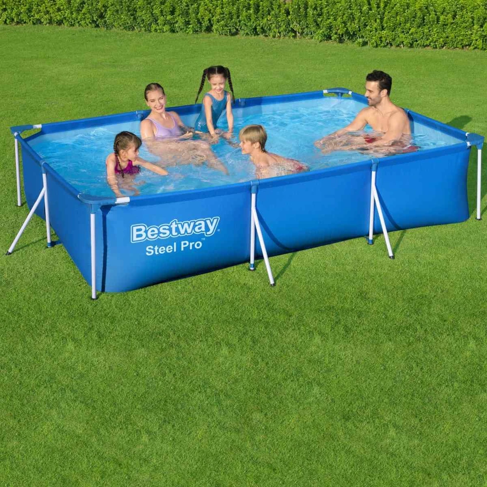 Bestway Stačiakampis karkasinis baseinas 300 x 201 x 66 cm