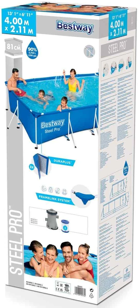 Baseino stovas 400x211x81cm Šeima 3 in 1 BESTWAY