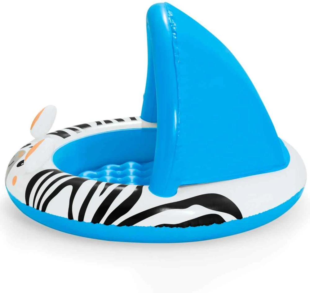 Bestway Bestway 52559 Pripučiamas baseinas su stogu ir pumpuojamu dugnu Zebra 97cm x 66cm