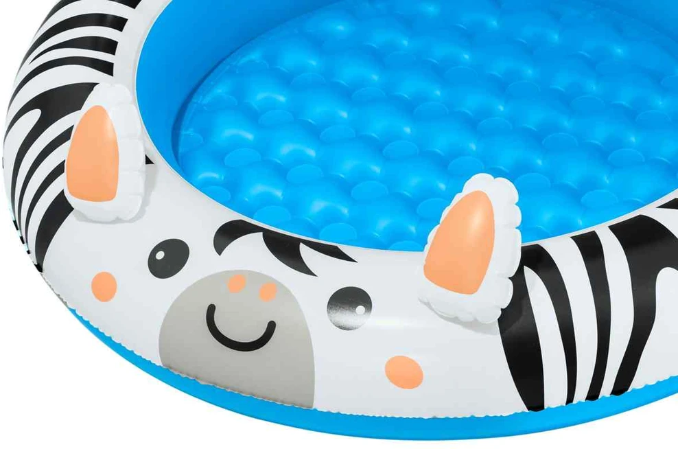 Bestway Bestway 52559 Pripučiamas baseinas su stogu ir pumpuojamu dugnu Zebra 97cm x 66cm