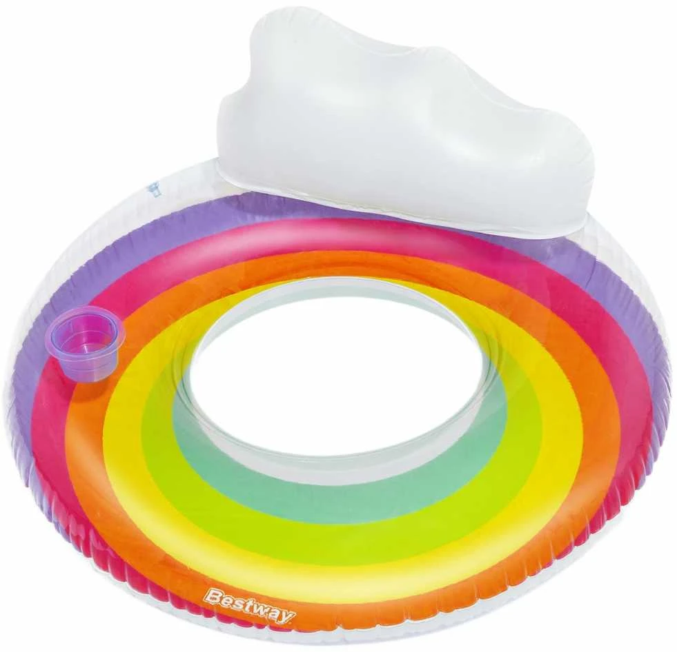 Plaukimo ratas Bestway Rainbow Dreams, Ø 107 cm