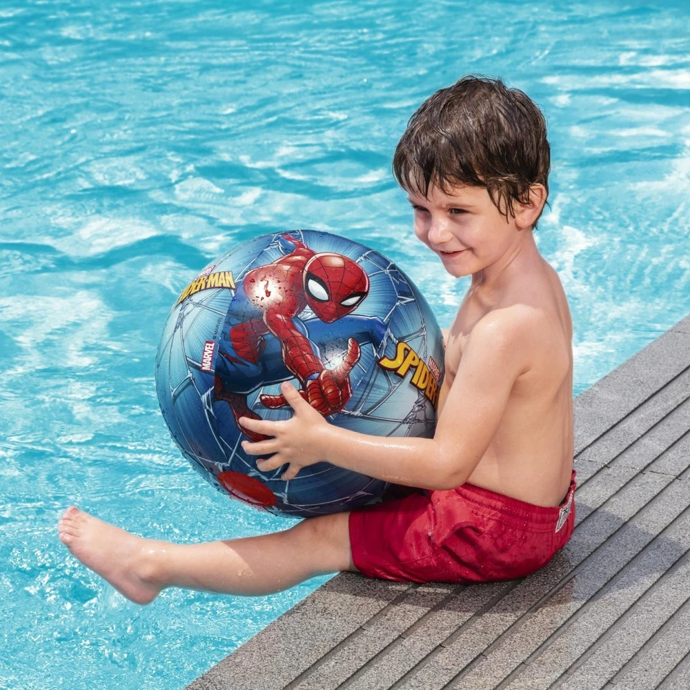 Bestway Pripučiamas paplūdimio rutulys 51 cm Spiderman