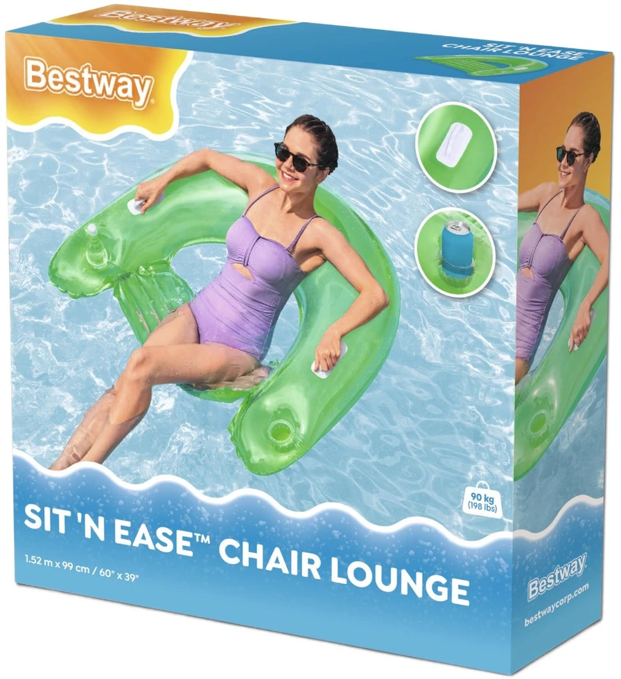 Bestway patogi plaukimo kėdė 152 x 99 cm 43118