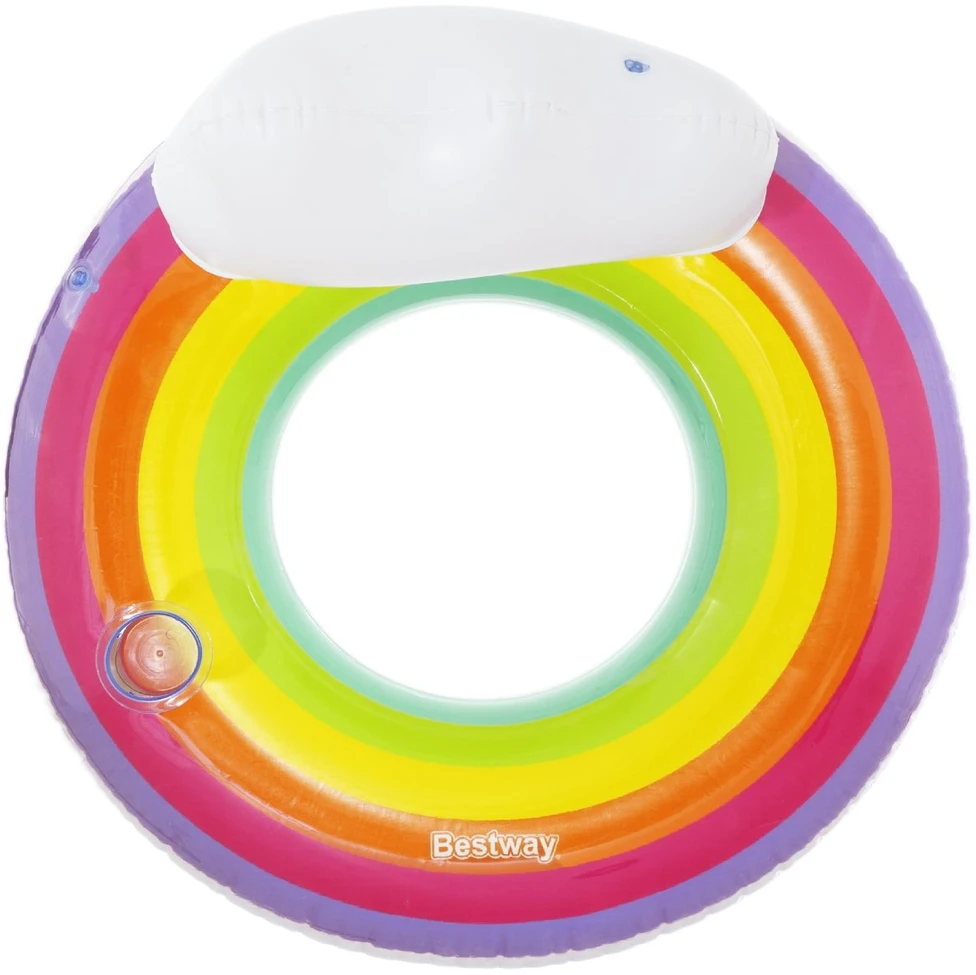 Plaukimo ratas Bestway Rainbow Dreams, Ø 107 cm