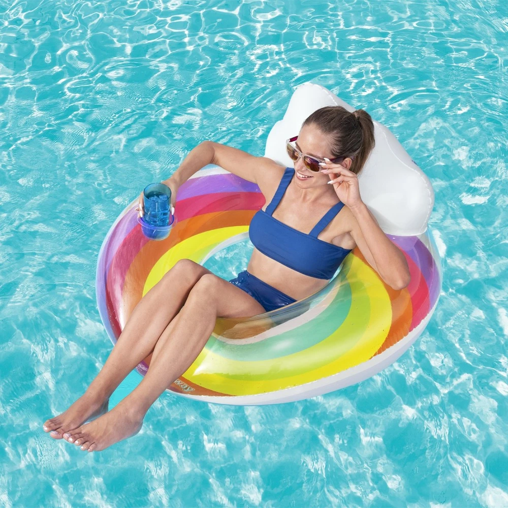 Plaukimo ratas Bestway Rainbow Dreams, Ø 107 cm