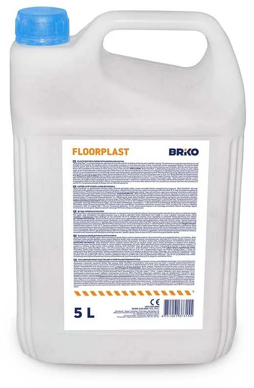 Betono plastifikatoriai Briko Plastifikatorius betonui Floorplast 4-108, 5 l