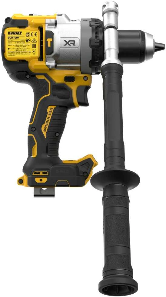 Smūginis suktuvas-gręžtuvas DeWalt DCD1007NT-XJ; 18 V (be akumuliatoriaus ir pakrovėjo)