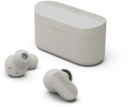 Philips True Belaidės Ausinės TAT3508WT/00, IPX4 atsparumas vandeniui, triukšmo slopinimas, iki 21 valandų grojimo laikas, Baltos spalvos
