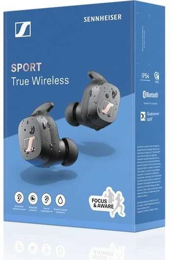 Belaidės ausinės Sennheiser CX200 Sport, True Juodos
