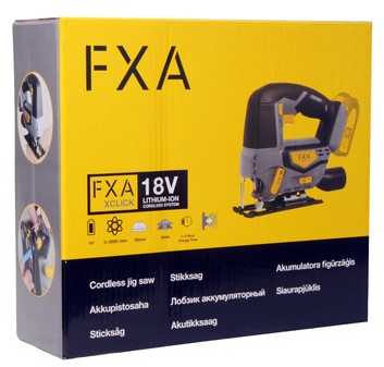 Akumuliatorinis siaurapjūklis Fxa JD5242K, 18 V