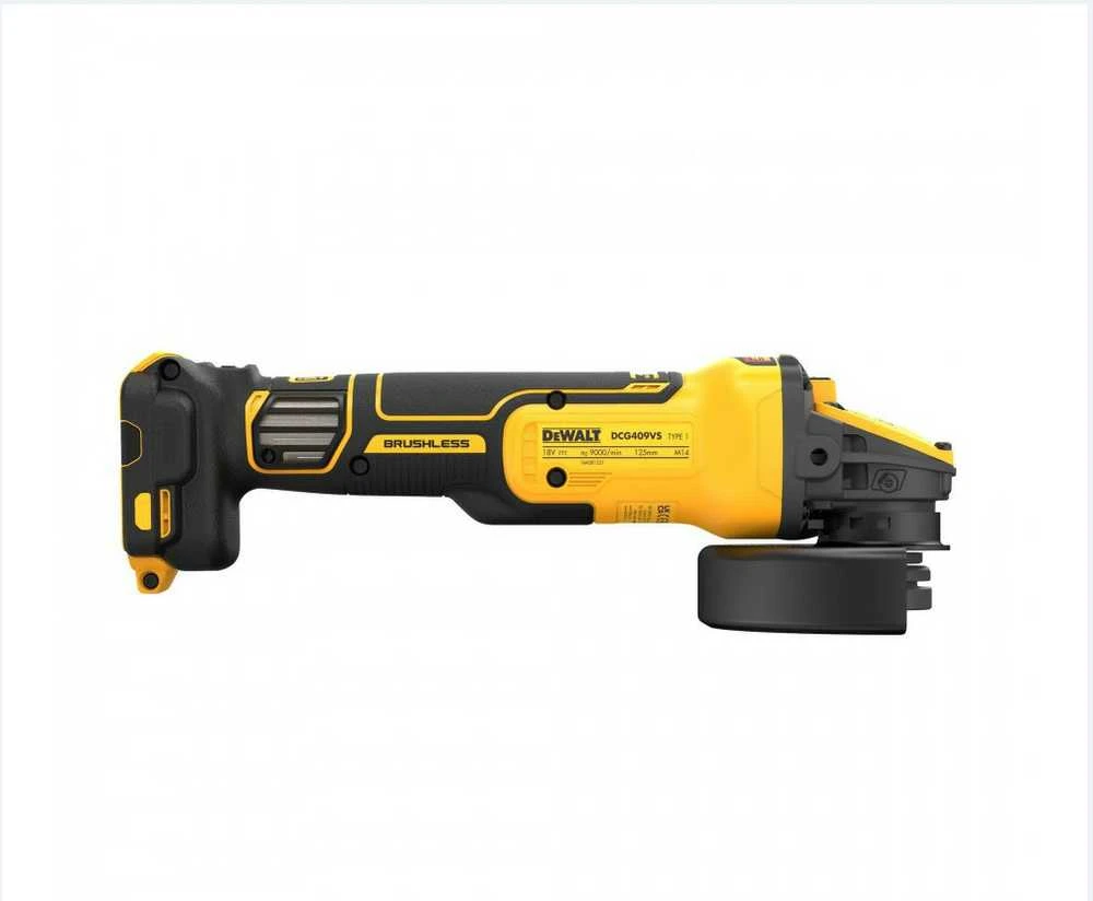 DeWALT 18 V XR kintamo greičio kampinis šlifuoklis su FV ADV, DCG409VSN-XJ
