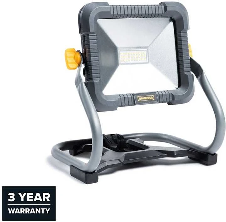 Akumuliatorinė LED lempa GRUNDER L3020Li, 18 V