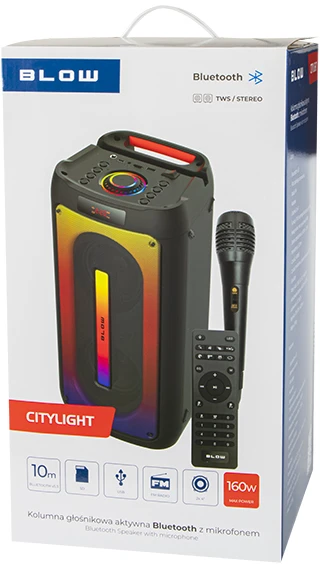 Belaidė kolonėlė Blow CITYLIGHT, juoda sp., 160 W