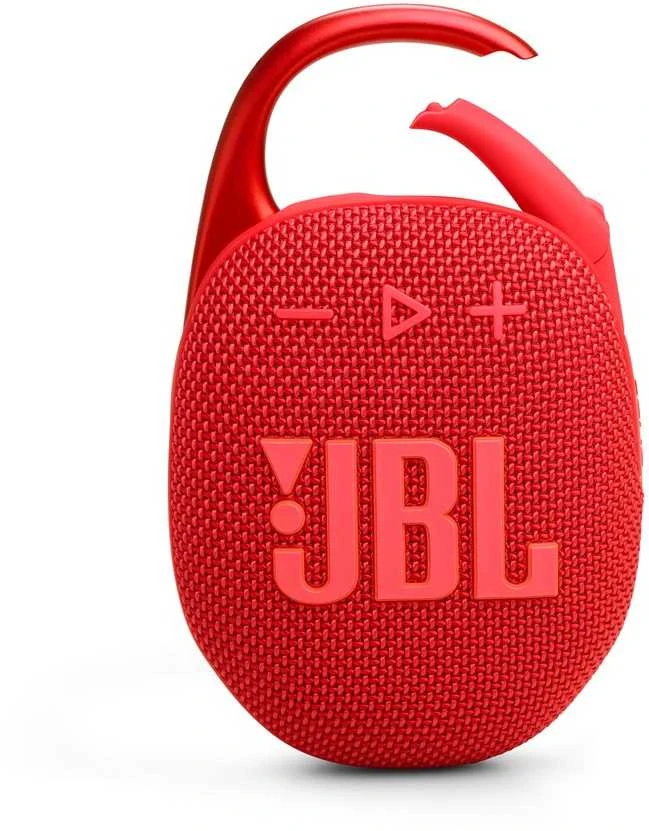 JBL Clip 5 nešiojama kolonėlė, spalva: raudona