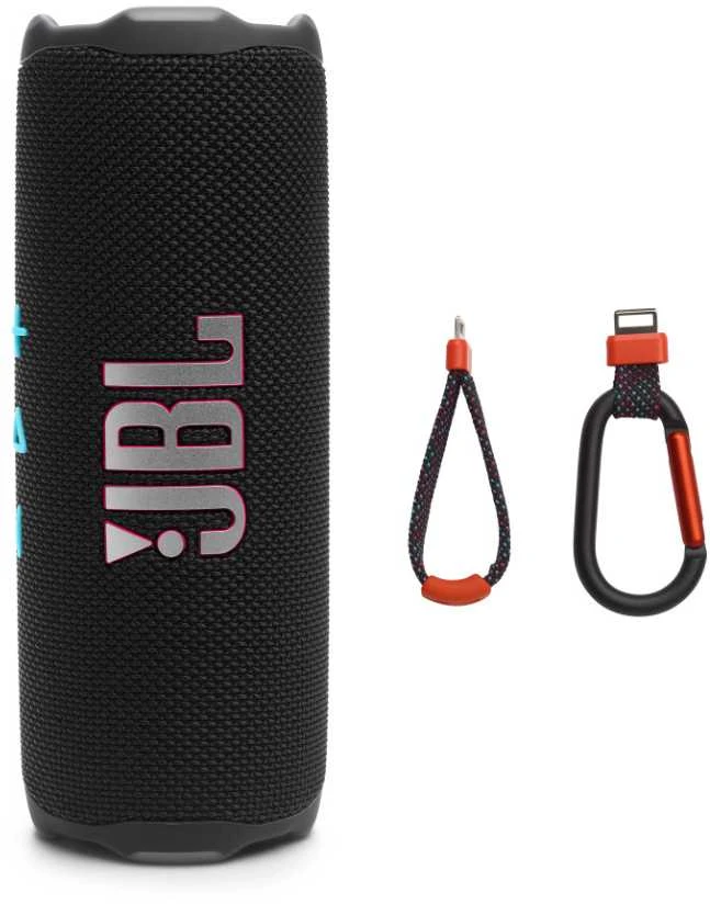 JBL Flip 7 nešiojama kolonėlė, juodos spalvos
