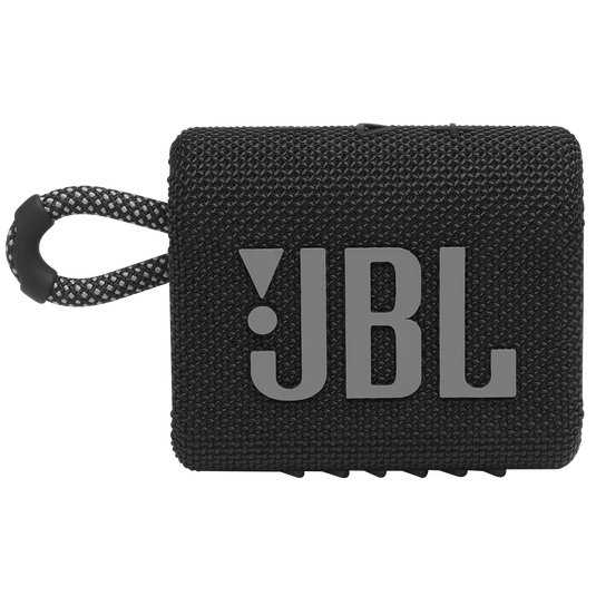 JBL GO 3 nešiojama kolonėlė, Atspari vandeniui, Juoda