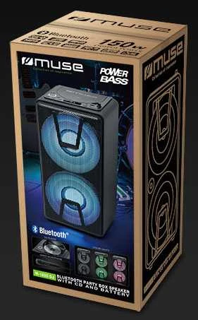 Muse | Party Box Speaker | M-1820 DJ | 150 W | Bluetooth | Belaidė jungtis | Juodas