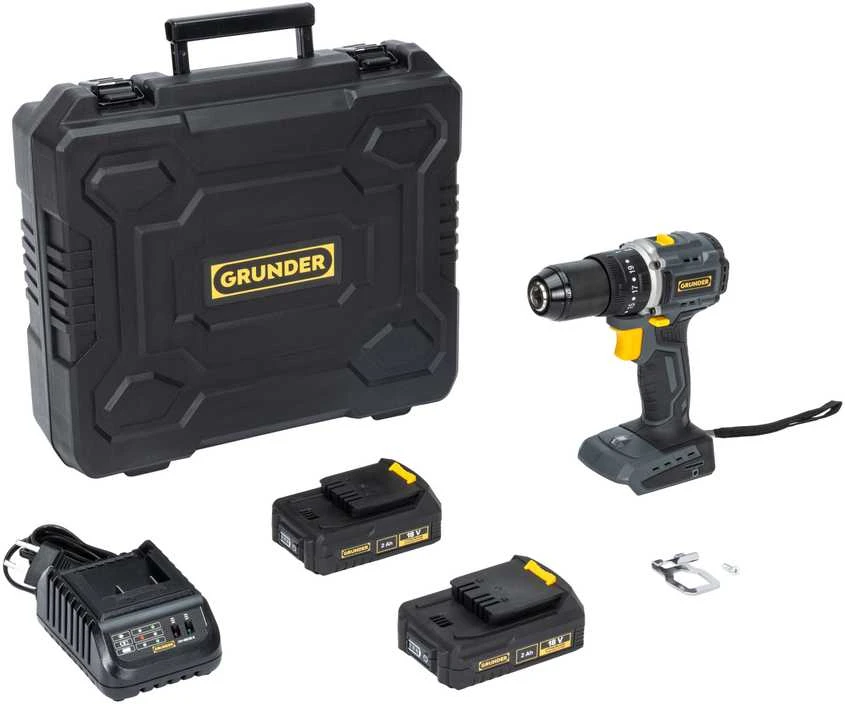 Grąžtas Carruzzo Cordless Drill CD-B0B18 18V BL 2X2AH