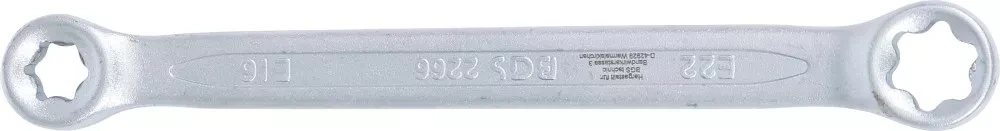Bgs Technic Dvigubo žiedo raktas E tipo galvutėms | E16xE22 (2266)