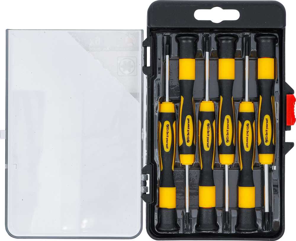 Grąžtas Bgs Technic Precizinių Torx atsuktuvų rinkinys | T6–T15 | 50 mm | 6 vnt. | BGS (35808)