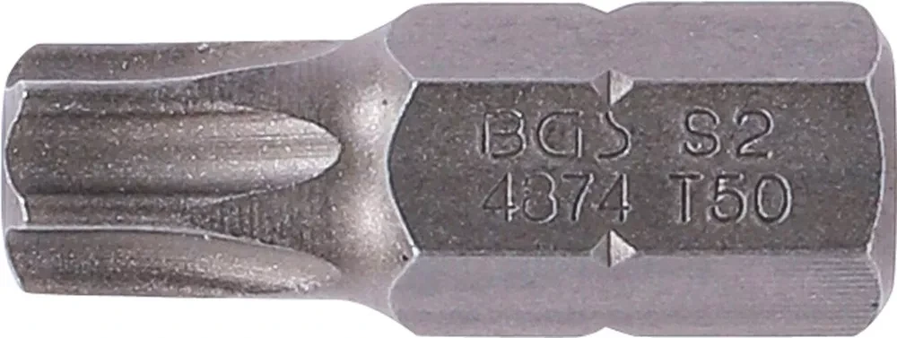 Grąžtas Bgs Technic Antgalis | ilgis 30 mm | 10 mm (3/8") storis | T-Star (Torx) T50 (4874)