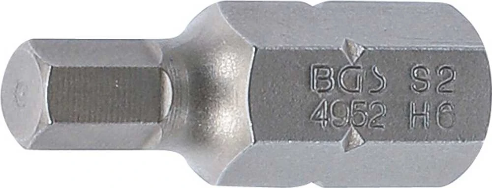 Bgs Technic Antgalis | ilgis 30 mm | 10 mm (3/8") storis | Hex šešiakampis 6 mm (4952)