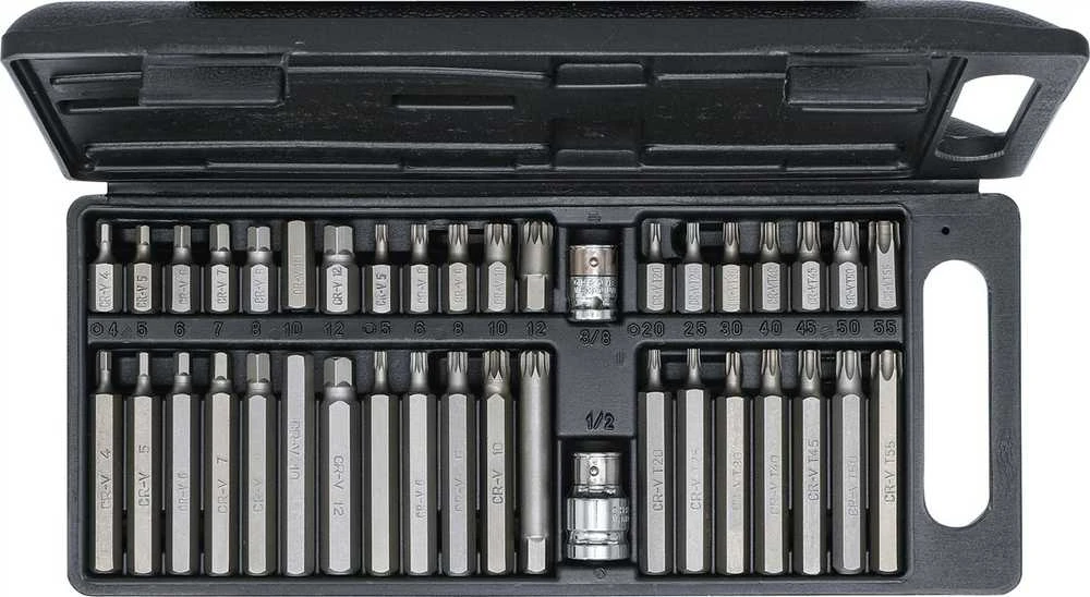 Grąžtas BGS 7073 Šešiakampių, torx raktų kompl. 40vnt kraftm.