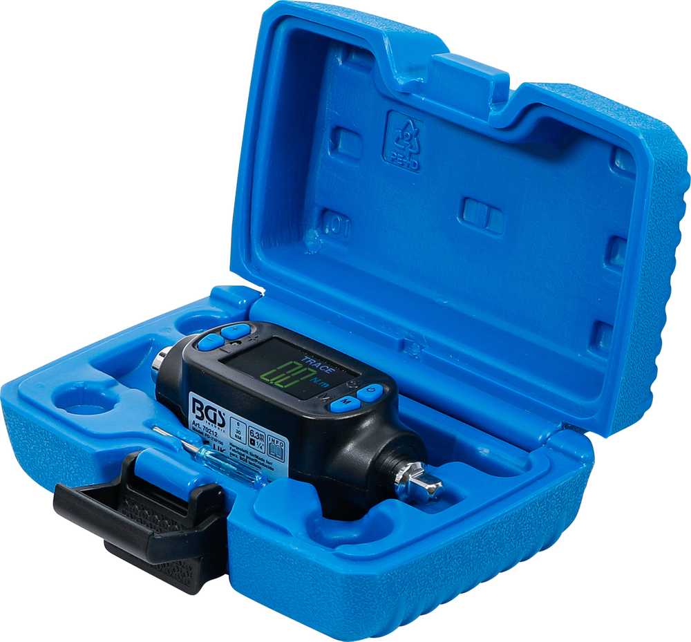 Bgs Technic Skaitmeninis sukimo momento adapteris | 6.3 mm (1/4") | 6 - 30 Nm (70212)