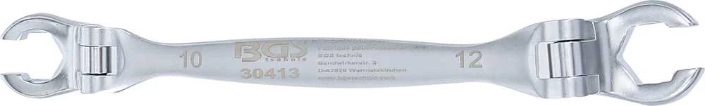 Bgs Technic Stabdžių linijų ir sąvaržų dvigubas šarnyrinis raktas | 10x12 mm (30413)