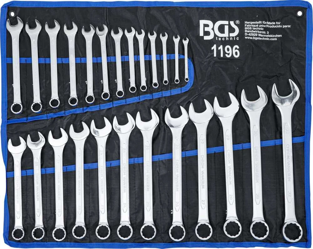 Bgs Technic Kombinuotų raktų rinkinys | 6 - 32 mm | 25 vnt. (1196)