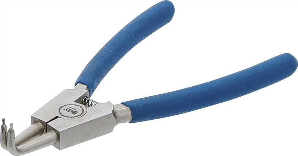 BGS Išoriniai lenkti fiksavimo žiedų surinkimo replės – 150 mm