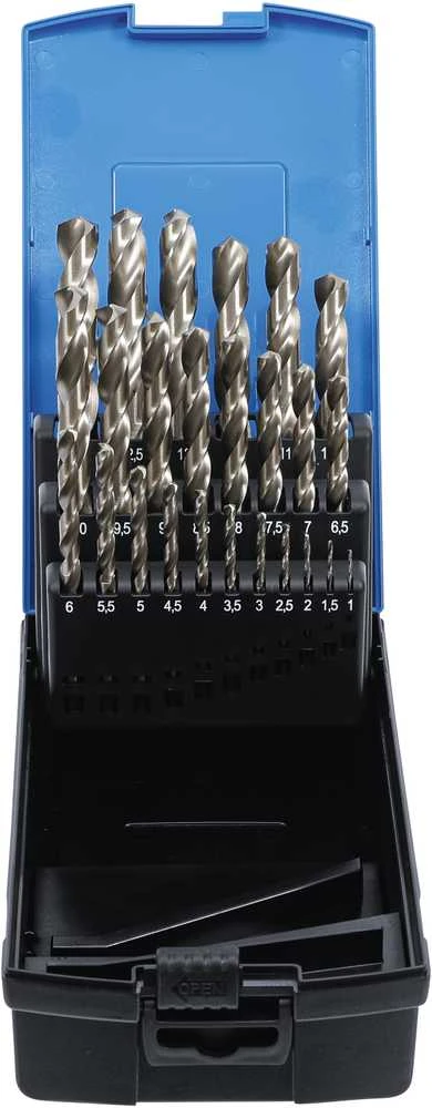 Grąžtas Bgs Technic Grąžtų komplektas HSS | Ø 1 - 13 mm | 26 vnt (110)