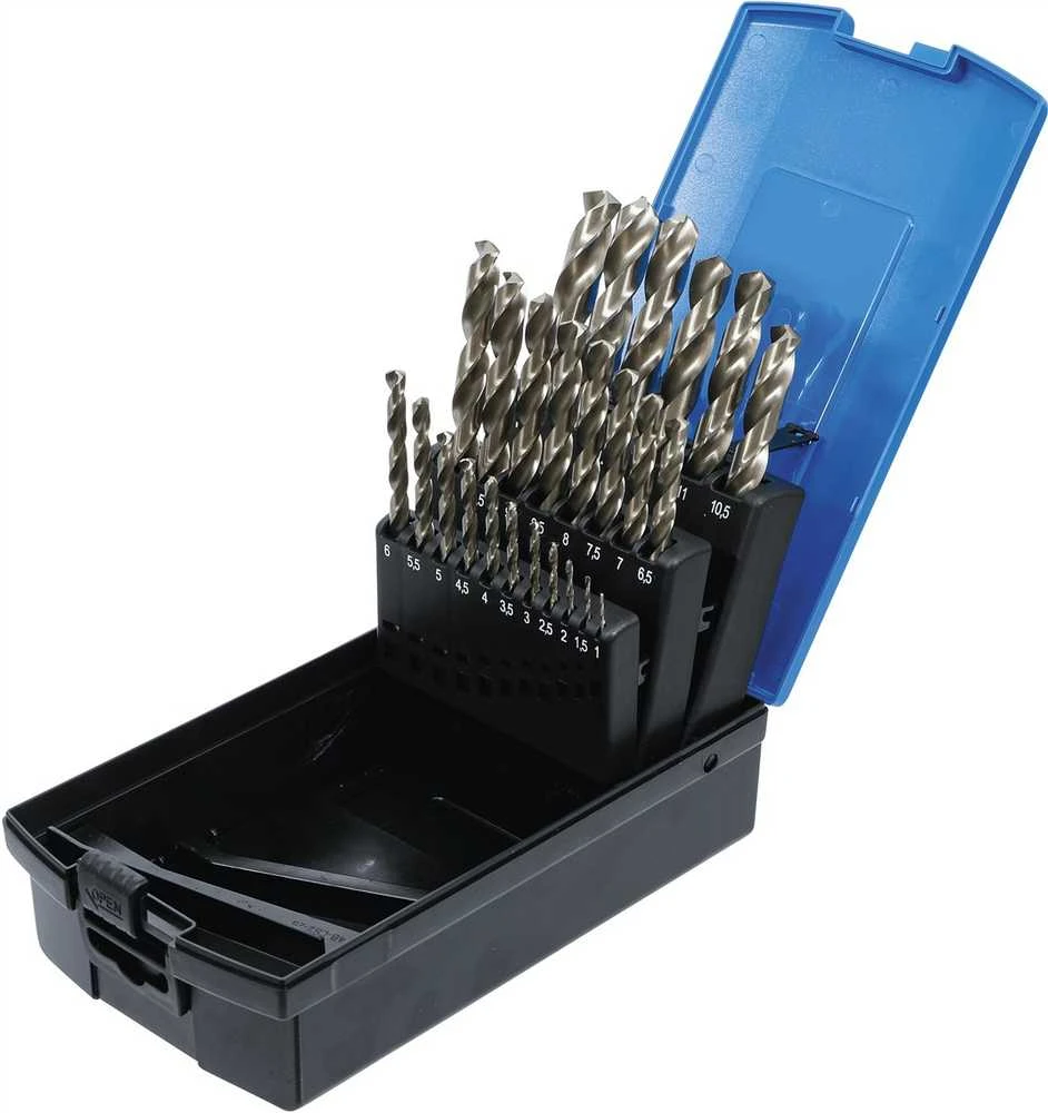 Grąžtas Bgs Technic Grąžtų komplektas HSS | Ø 1 - 13 mm | 26 vnt (110)