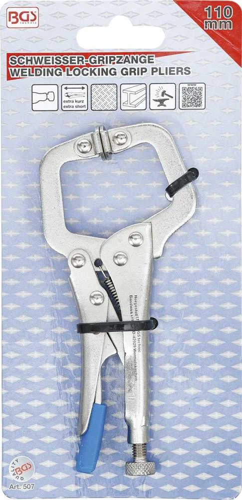 Bgs Technic Fiksuojamos suvirinimo replės | trumpos | 110 mm (507)