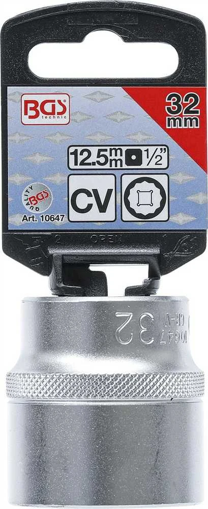 Bgs Technic Galvutė 12-kampė | 12,5 mm (1/2") | 32 mm (10647)