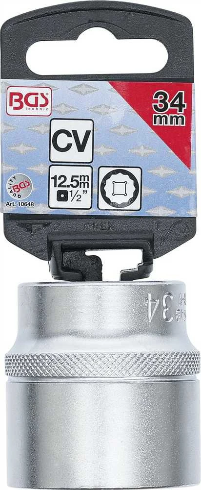 Bgs Technic Galvutė 12-kampė | 12,5 mm (1/2") | 34 mm (10648)