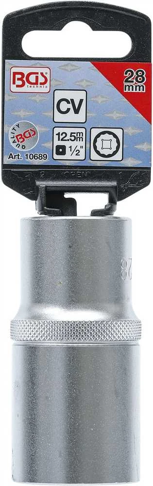Bgs Technic Galvute 12 kampų ilga | 12,5 mm (1/2") | 28 mm (10689)
