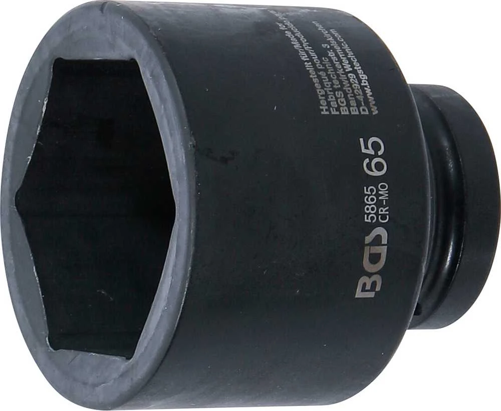 Bgs Technic Smūginė galvutė šešiakampė | 25 mm (1") | 65 mm (5865)