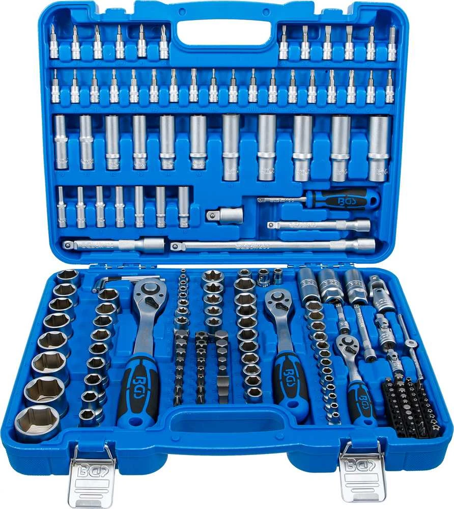 Bgs Technic Galvučių ir antgalių rinkinys Pro Torque | 6,3 mm (1/4") / 10 mm (3/8") / 12,5 mm (1/2") | 192 vnt. (2243)
