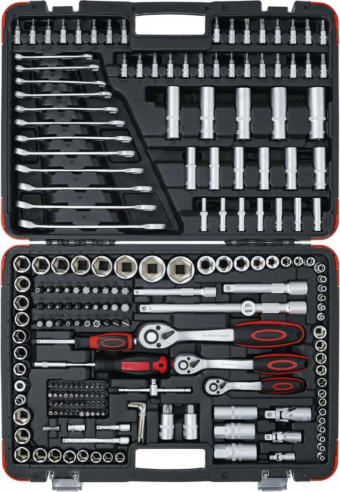 Bgs Technic Įrankių rinkinys | 6.3 mm (1/4") / 10 mm (3/8") / 12,5 mm (1/2") | 216 vnt. (15216)