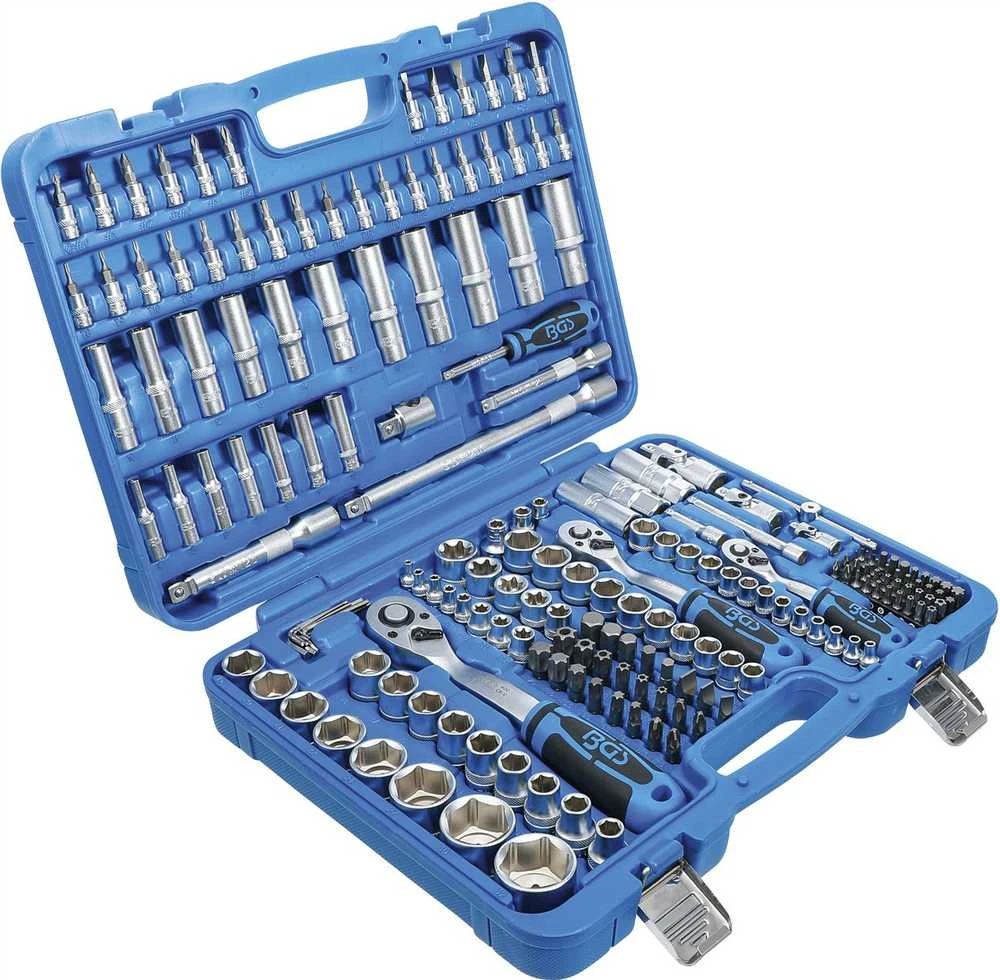 Bgs Technic Galvučių ir antgalių rinkinys Pro Torque | 6,3 mm (1/4") / 10 mm (3/8") / 12,5 mm (1/2") | 192 vnt. (2243)