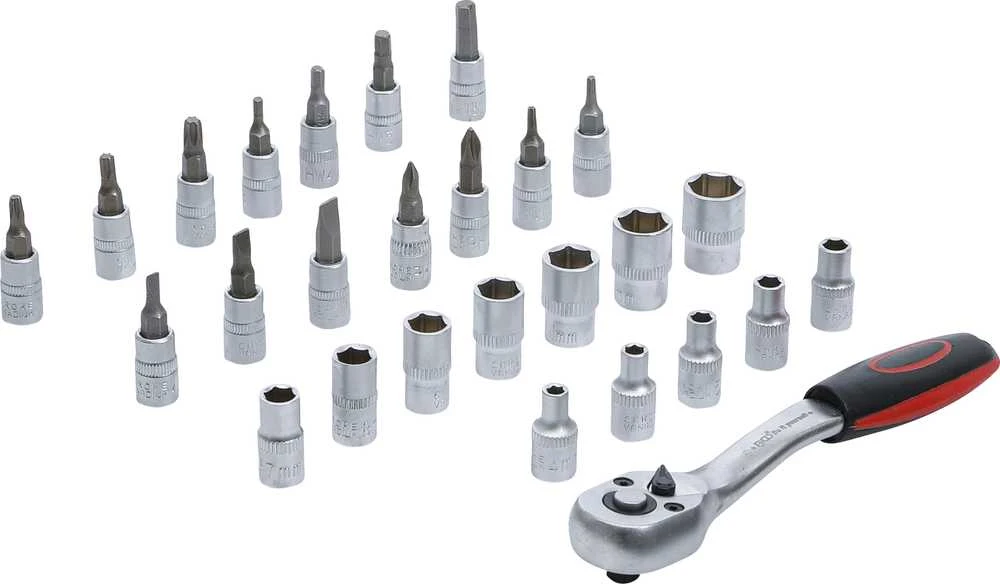 BGS Galvu komplektas – 1/4" jungtis – 4–13 mm – 27 vnt.