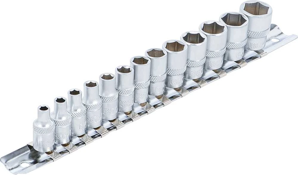 Bgs Technic Galvučių rinkinys, 6-kampės | 6.3 mm (1/4") | 4 - 14 mm | 13 vnt. (9102)