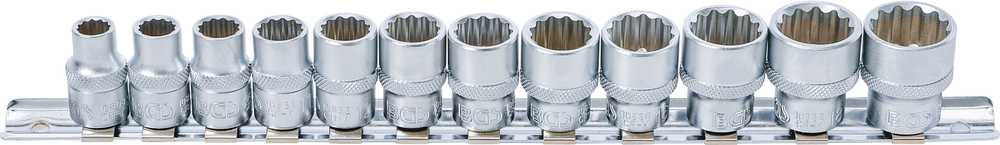 Bgs Technic Galvučių rinkinys 12 kampų | 10 mm (3/8") | 8 - 19 mm | 12 vnt. (9105)