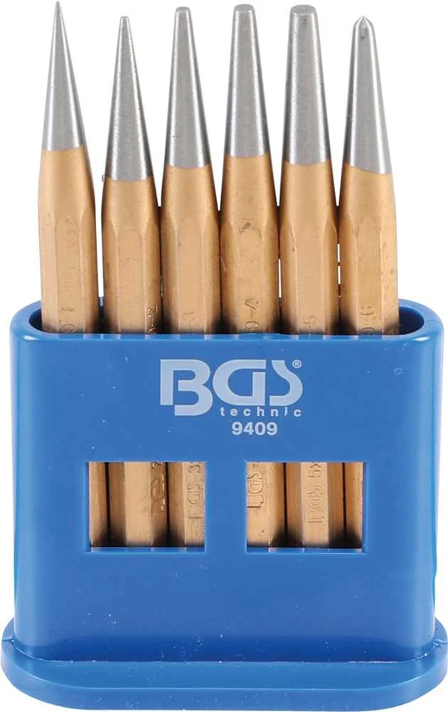 Bgs Technic Centro / kūginių išmušėjų rinkinys | 120 mm | 1 - 5 mm | 6 vnt. (9409)