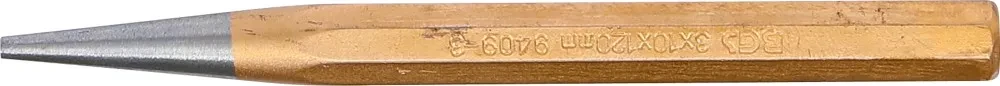 Bgs Technic Kūginis išmušėjas – DIN 6458D, grūdintas – Ø3 × 120 mm, CrV (9409-3)