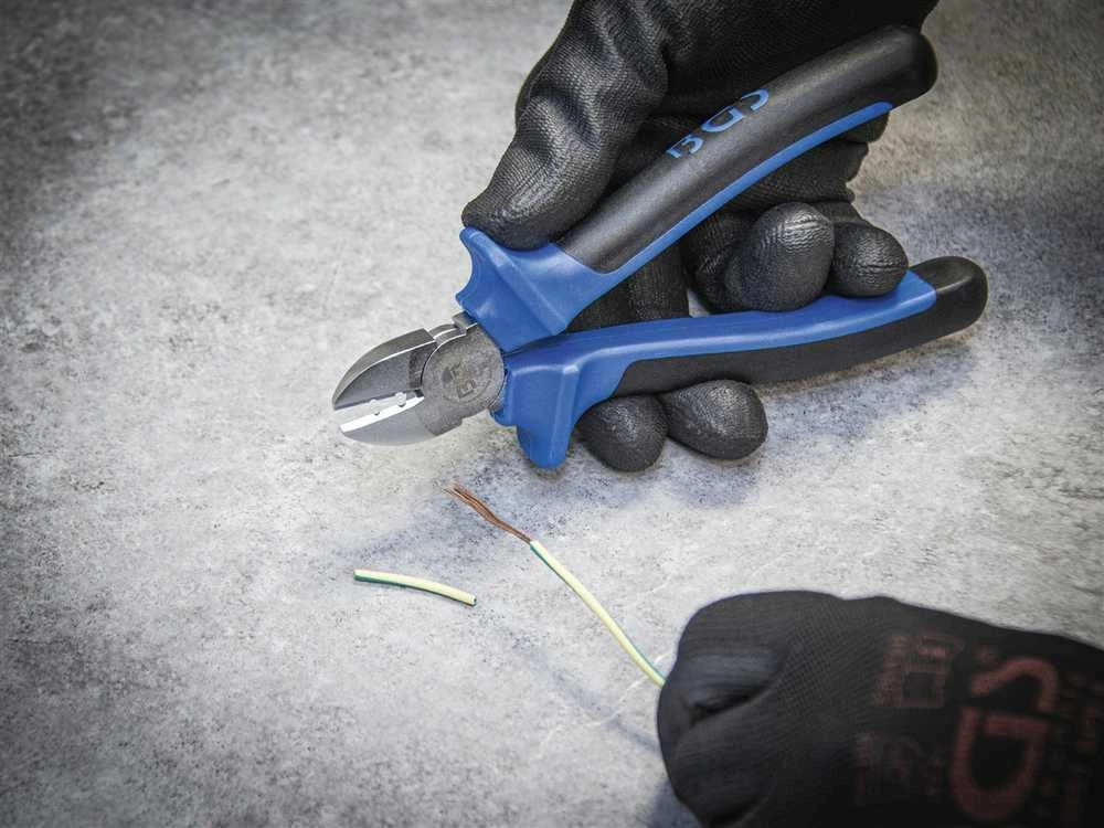 BGS Šoninės replės – su izoliacijos nuėmimo funkcija – 165 mm