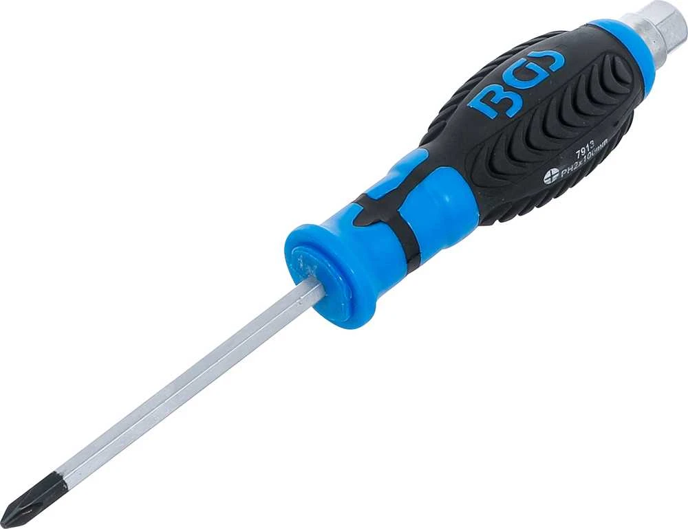 Grąžtas BGS Atsuktuvas šešiabriauniu kotu - PH2 dydis - 100 mm koto ilgis